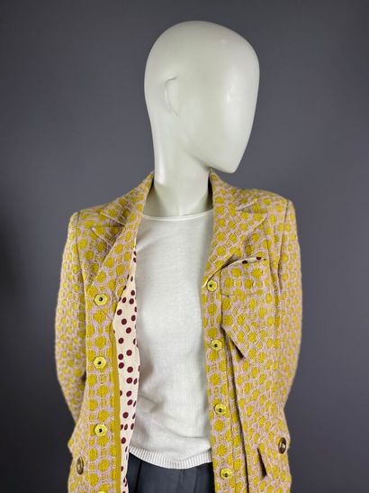 CHRISTIAN LACROIX - Manteau long en tweed...