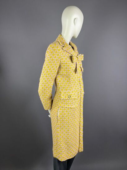 CHRISTIAN LACROIX - Manteau long en tweed...