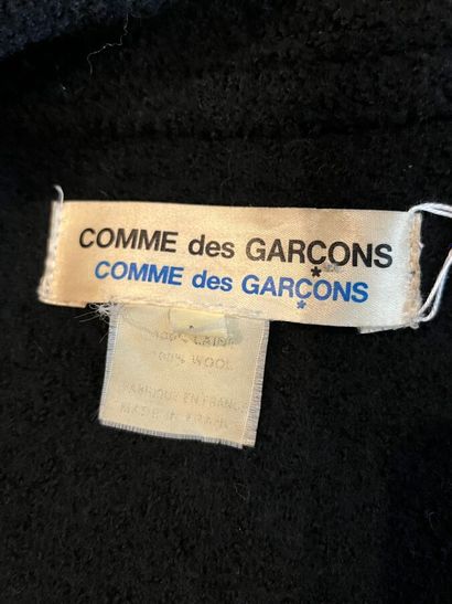 COMME DES GARÇONS - black wool coat - Années...