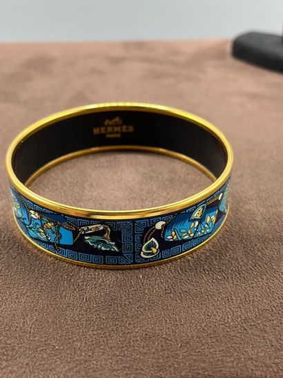 HERMÈS Paris - Bracelet émaillé Kimonos et...