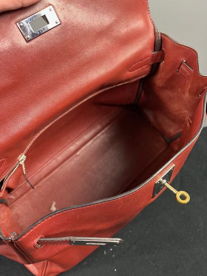HERMÈS Paris - Sac KELLY 32 cm en veau box...
