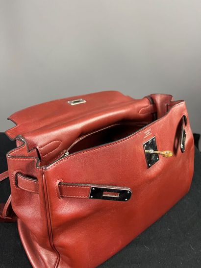 HERMÈS Paris - Sac KELLY 32 cm en veau box...