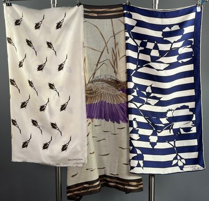 LANVIN / BALENCIAGA / FERRAGAMO - Set of...