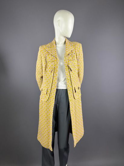 CHRISTIAN LACROIX - Manteau long en tweed...