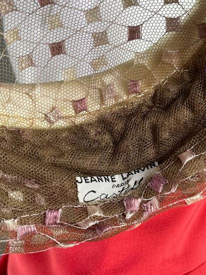 JEANNE LANVIN Castillo - Pillbox hat. Circa...
