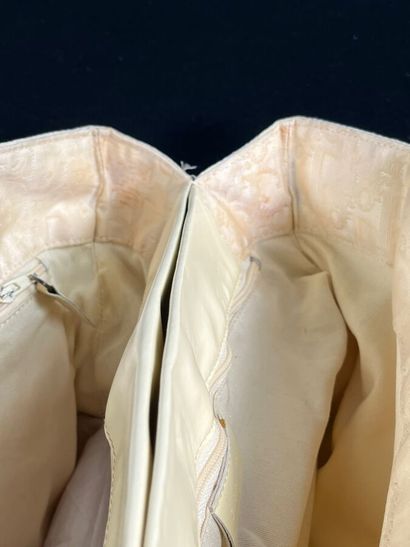 CHRISTIAN DIOR - Petit sac cabas en toile...