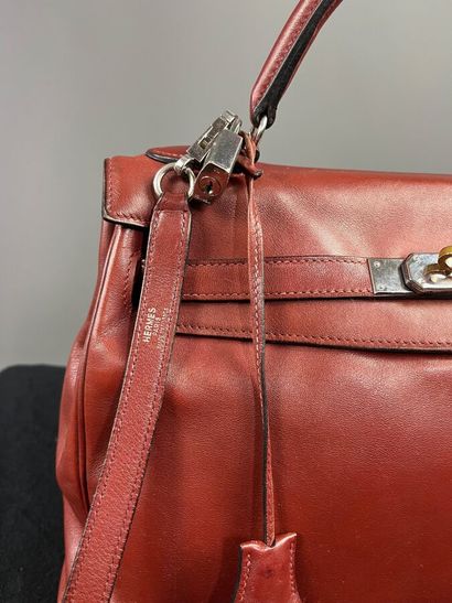 HERMÈS Paris - Sac KELLY 32 cm en veau box...