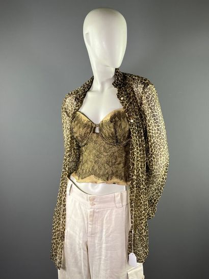 ESCADA et autre - Bustier et chemise. Années...