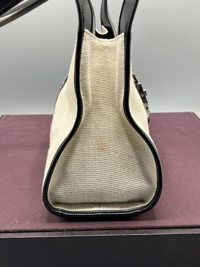 GUCCI - BARDOT canvas and leather bag.

Cut...