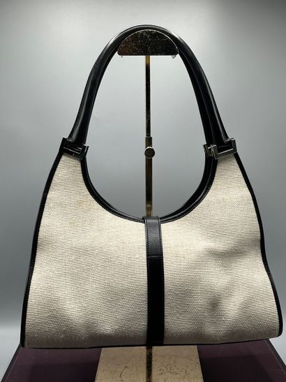 GUCCI - BARDOT canvas and leather bag.

Cut...