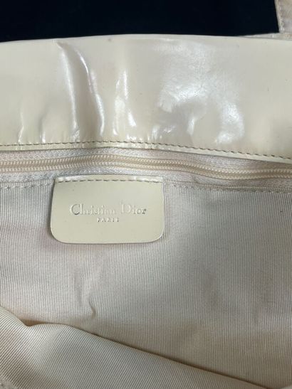 CHRISTIAN DIOR - Petit sac cabas en toile...