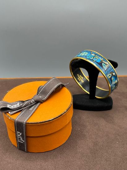 HERMÈS Paris - Bracelet émaillé Kimonos et...