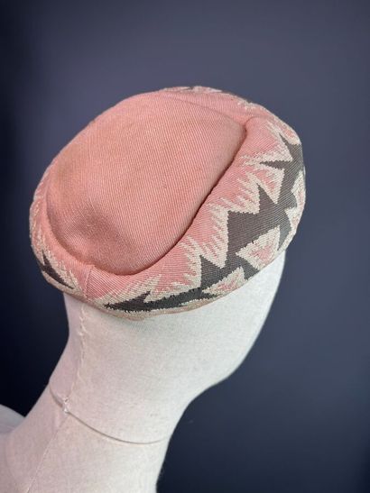 CLAUDE SAINT CYR Aubusson tapestry hat based...