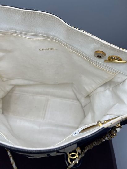 CHANEL - Sac cabas en toile 
