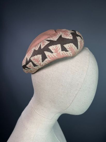 CLAUDE SAINT CYR Aubusson tapestry hat based...
