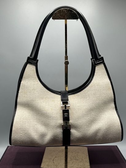 GUCCI - BARDOT canvas and leather bag.

Cut...