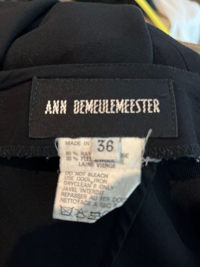 ANN DEMEULMEESTER - Long skirt in viscose...