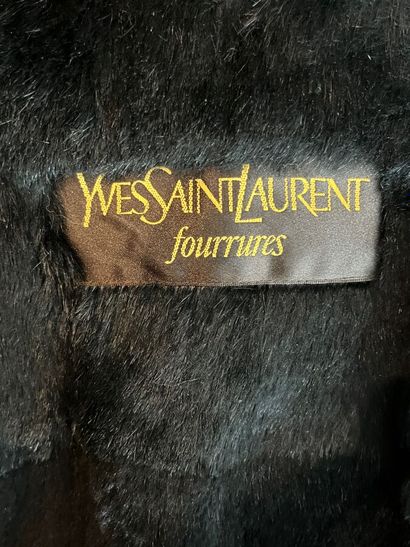 YVES SAINT LAURENT Fur
Black canvas jacket...