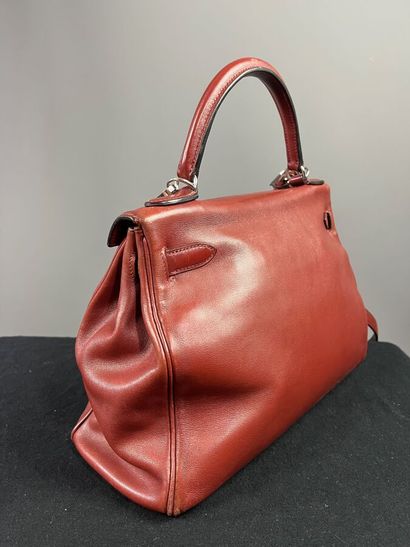 HERMÈS Paris - Sac KELLY 32 cm en veau box...