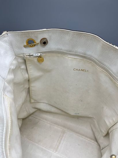 CHANEL - Sac cabas en toile 