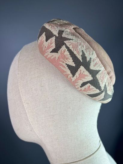 CLAUDE SAINT CYR Aubusson tapestry hat based...
