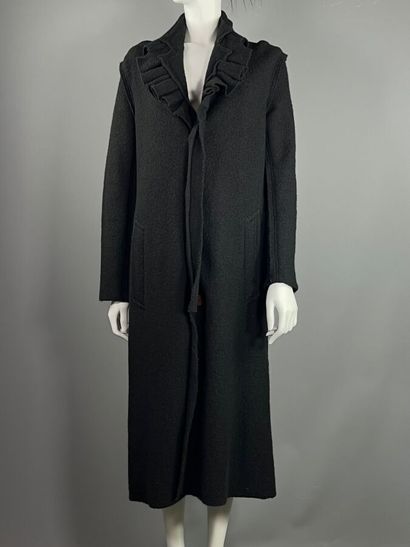 COMME DES GARÇONS - black wool coat - Années...