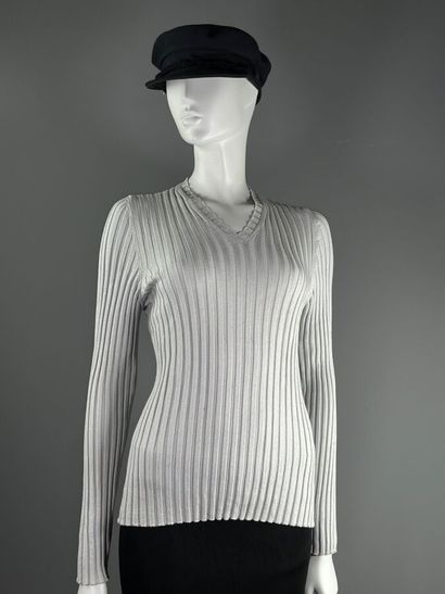 GUCCI - Blue-grey tights sweater - Size S

Coarse-ribbed...