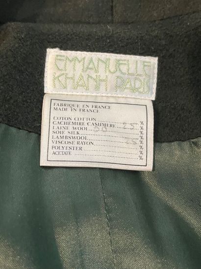 EMMANUELLE KHANH Paris - Coat

Green wool-cashmere...