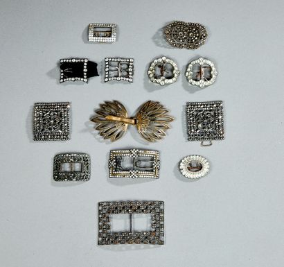 Collection of 18th century silver metal and...