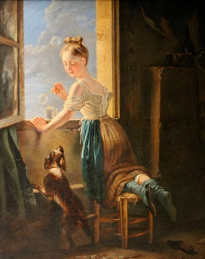 Dutch school, 19th century
Young Woman with...