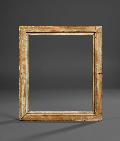 Molded wood and gilded stucco frame, decorated...