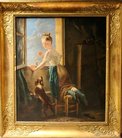 Dutch school, 19th century
Young Woman with...