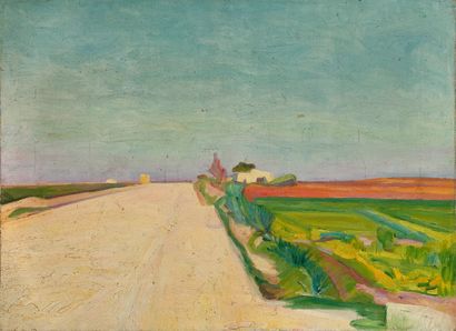 Eugène BOCH (1855-1941)
Mare, matin, la route
Oil...