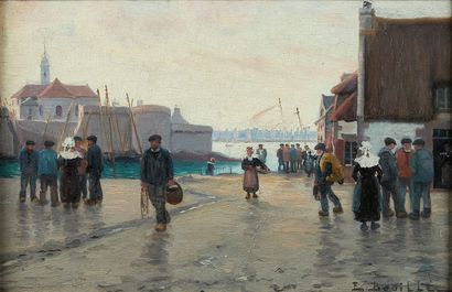 Etienne BOUILLE (1858 - 1933)
People on a...