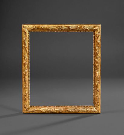 Bérain-style frame in molded, carved and...