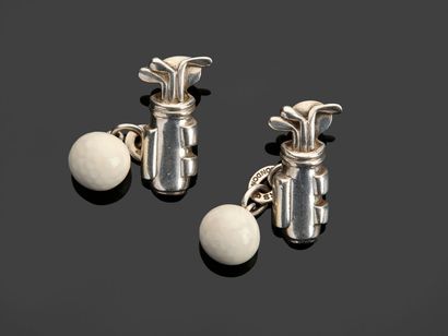 LINKS OF LONDON - Pair of silver cufflinks...
