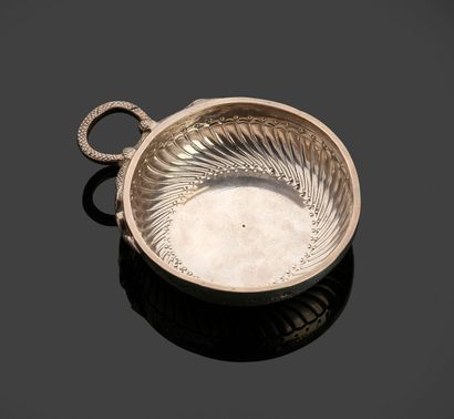 Maison SORMANI - Silver cup and saucer decorated...