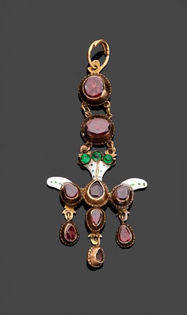 Pendant in 18k yellow gold (750 thousandths),...