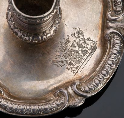 VANNES 1768 - 1770
Bougeoir à main circulaire...