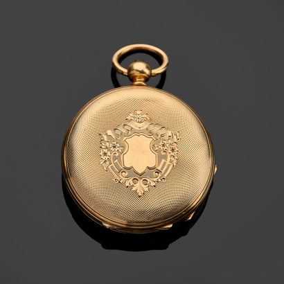 18k (750 thousandths) yellow gold gousset...