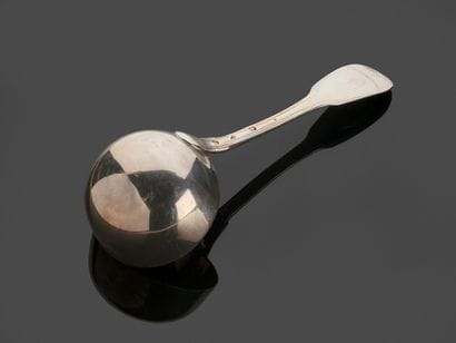 Louche à crème en argent 925 millièmes, modèle...