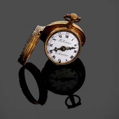 Montre de poche à coque de la fin du XVIIIe...
