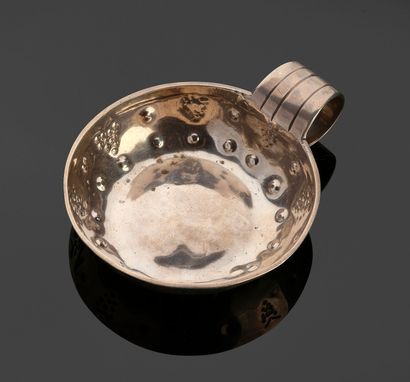 Tastevin en argent 950 millièmes à décor...