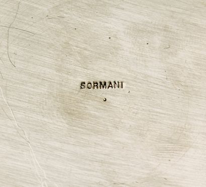Maison SORMANI - Silver cup and saucer decorated...