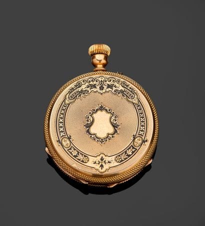 Collar watch in 18k (750 thousandths) yellow...