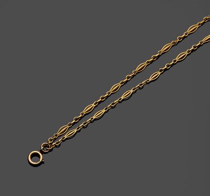 18k (750 thousandths) yellow gold sautoir...