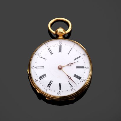 18k (750 thousandths) yellow gold gousset...
