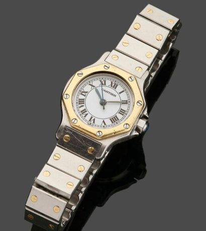 CARTIER Santos Octagon. Ladies' watch in...