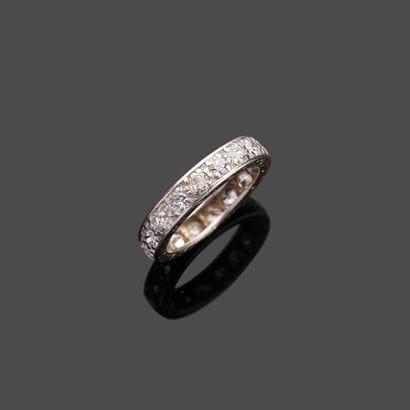 American wedding band in platinum (900) set...