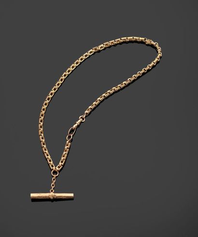 Watch chain in 18k (750 thousandths) yellow...